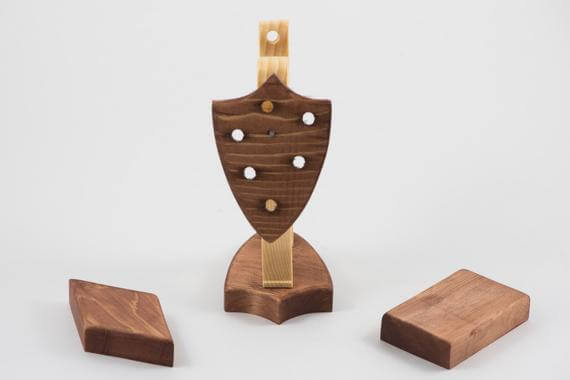 Wooden Warrior Pencil Holder