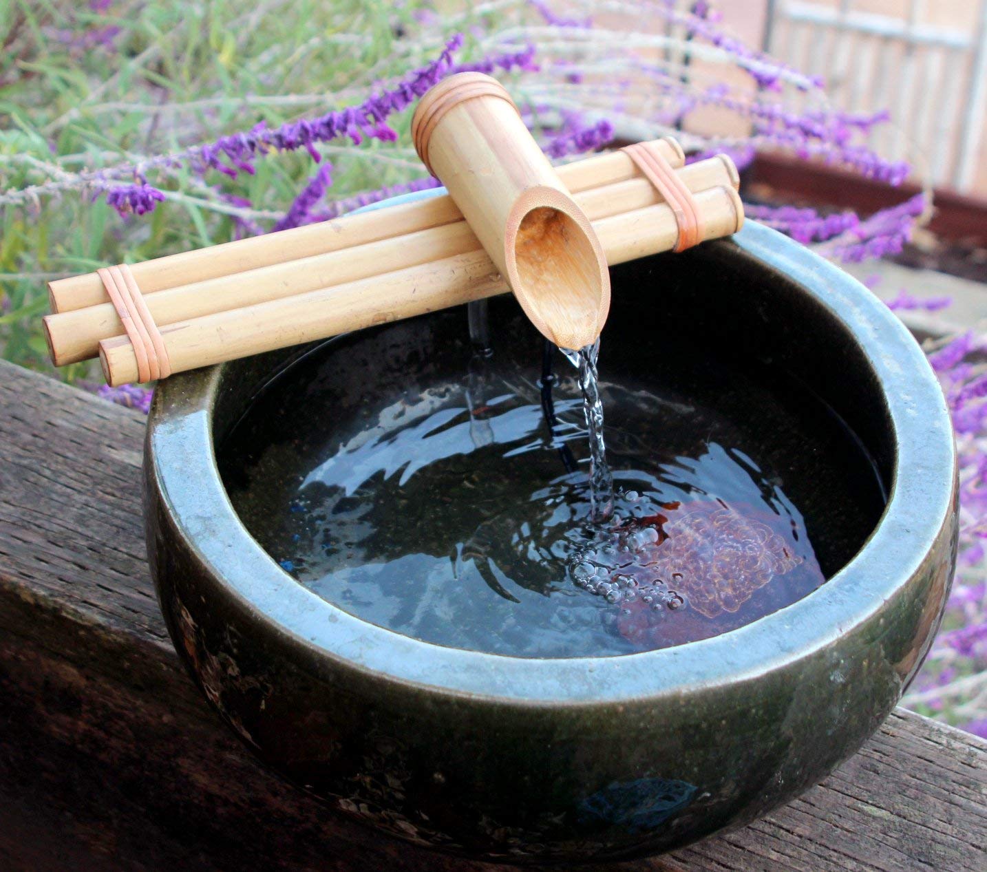 Bamboo Fountain with Pump