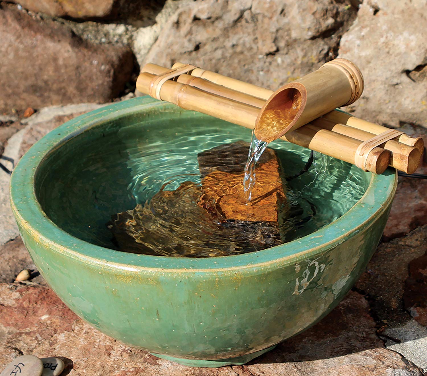 Bamboo Fountain with Pump