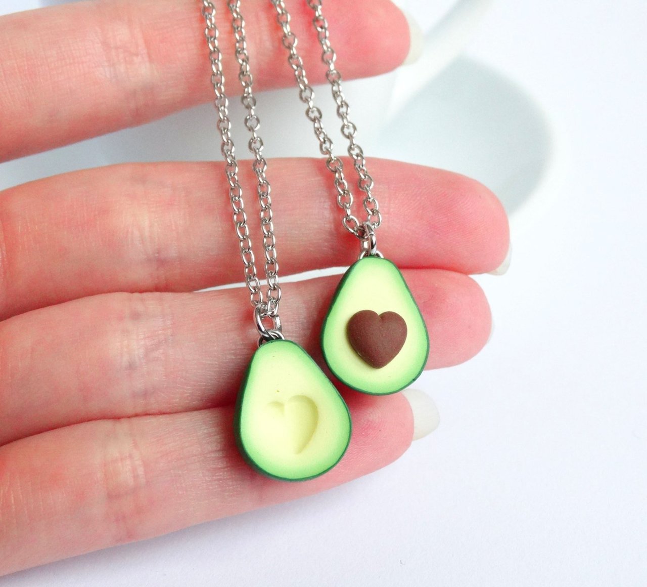 Green Avocado Friendship Necklace