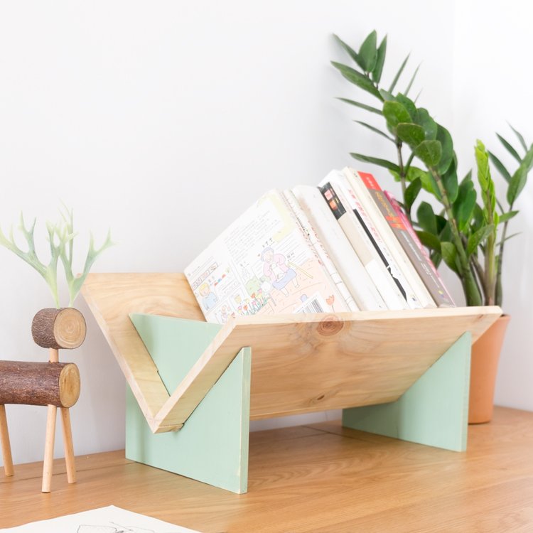Wooden Tabletop Bookshelf Bookcase