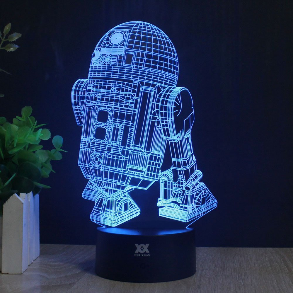 3D Lamp R2-D2 Table Night Light