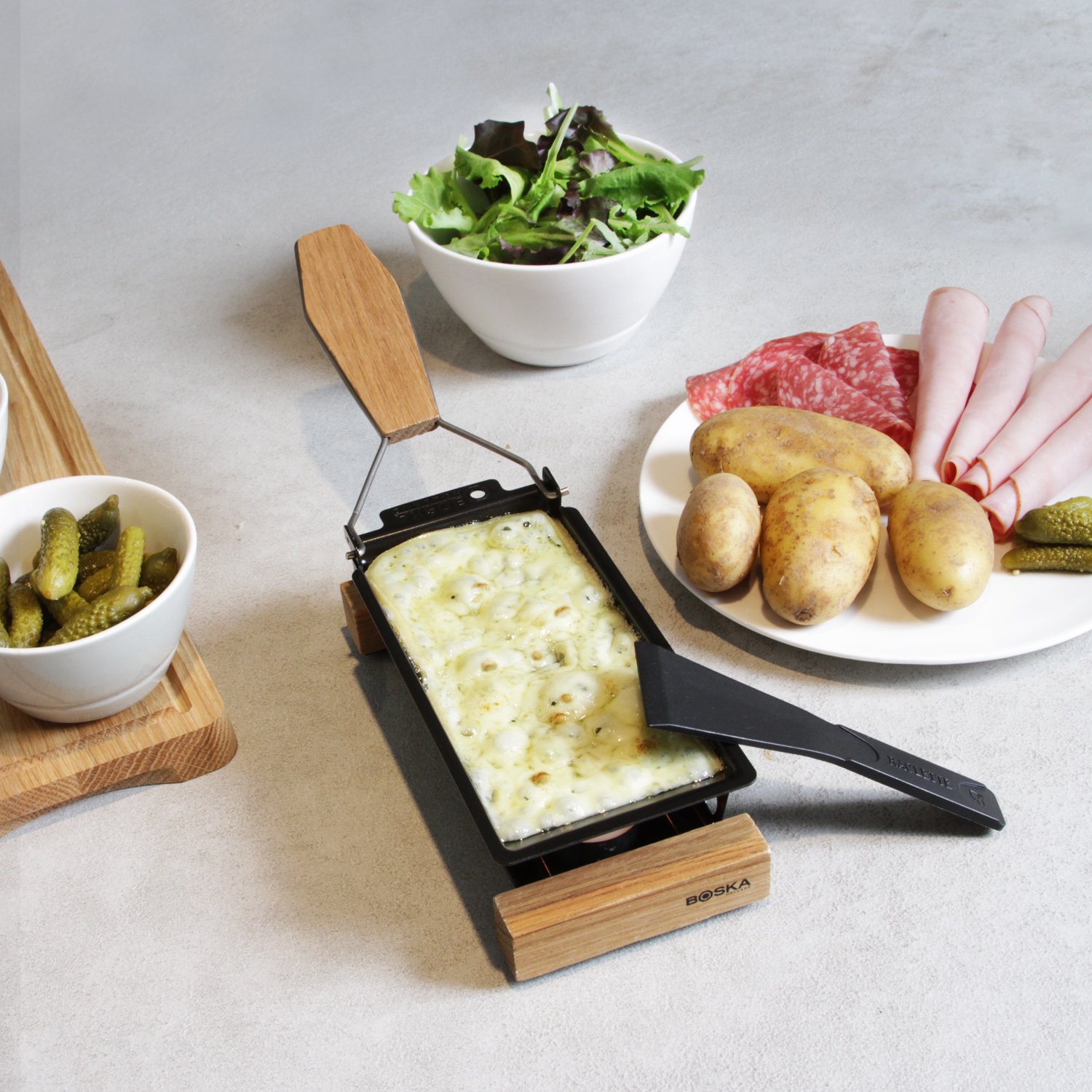 Portable Raclette for Melting Cheese