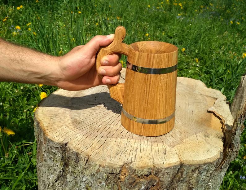 Wooden Tavern Beer Mug