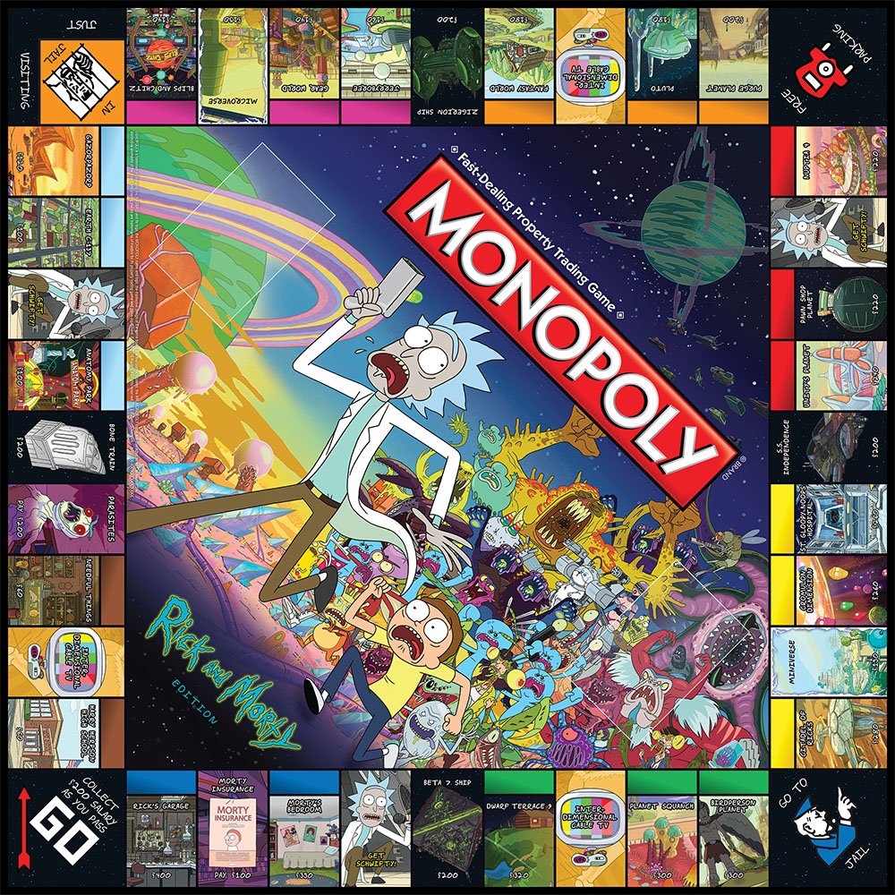 Monopoly Rick and Morty Board Game