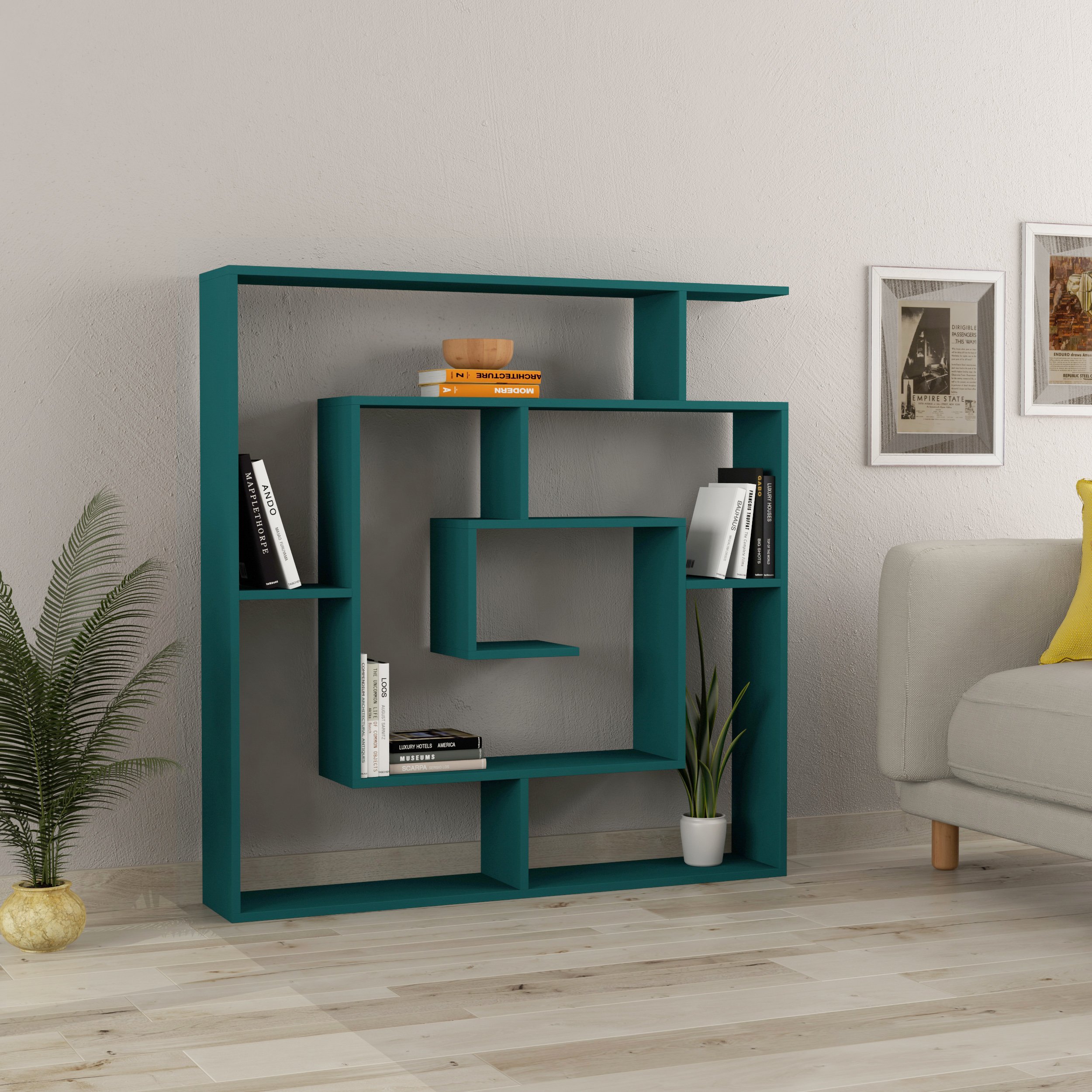 Asymmetrical Spiral Bookcase