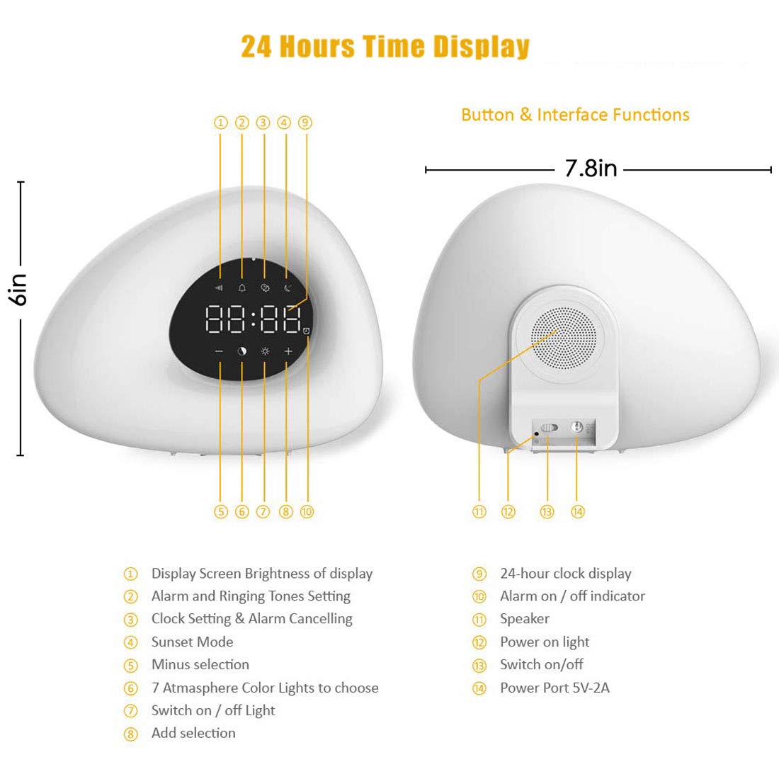 sunrise alarm clock instructions