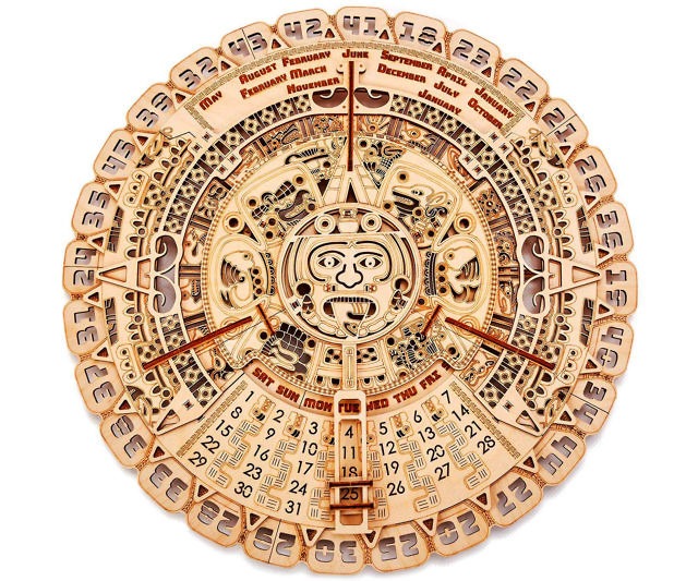 Wooden Mayan Wall Calendar